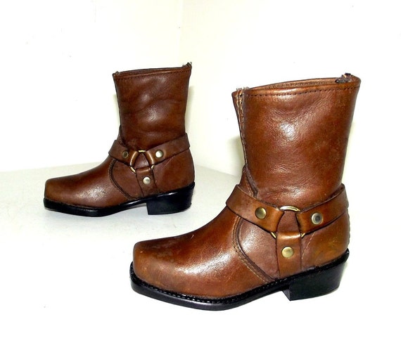 Dingo Brand Brown Harness Boots Dingo Brand Brown Harness Boots