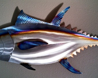 Fish Metal Wall Art tuna fish wall art | etsy Fish Metal Wall Art tuna fish wall art | etsy