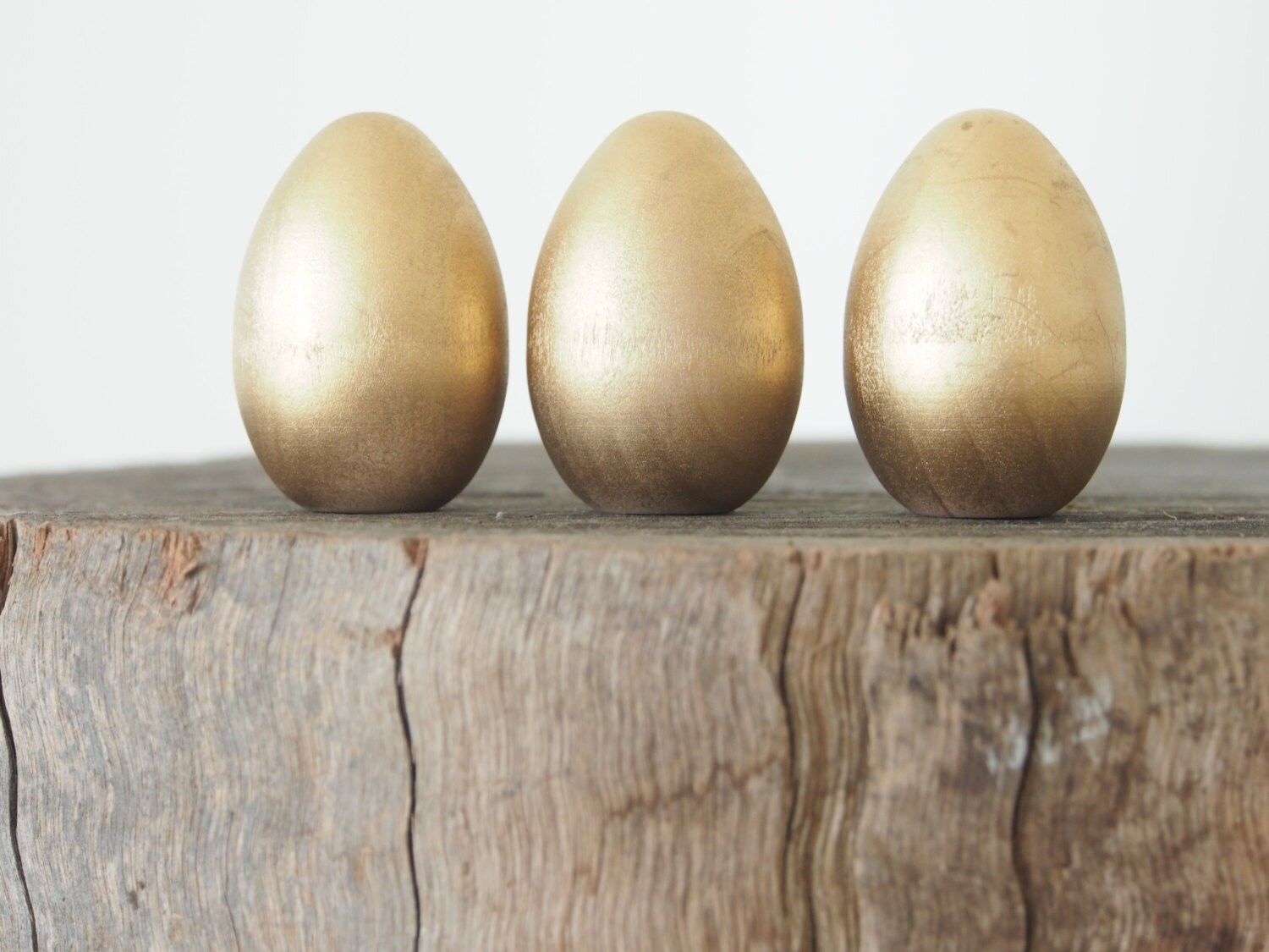 Golden Easter Eggs Gold Natural Home Decor Nature by Fairyfolk