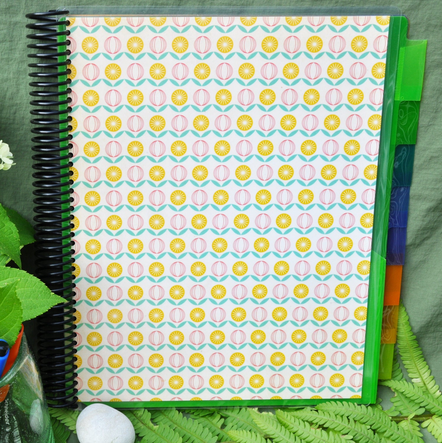 Spiral Bound Pocket Folder Organizer Book