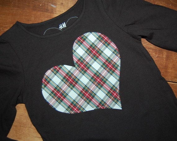 Preppy Plaid Shirt for girls ... Ready To Ship Organic Tee in size 4-6Y, 4T 5T 6T Il_570xn
