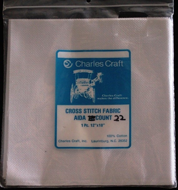 Aida Cloth 22 count cross stitch fabric 12 x 18 by suelinder55