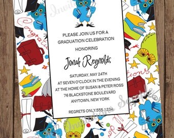 Owl Graduation Celebration Invitations- 1.00 each with envelope