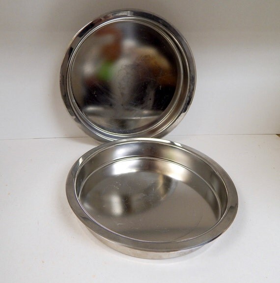 Revere Ware 2 Stainless Steel Cake Baking Pans1qt 9inch size