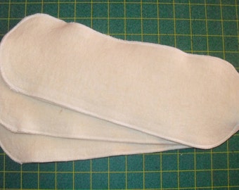 3 Organic Hemp fleece inserts