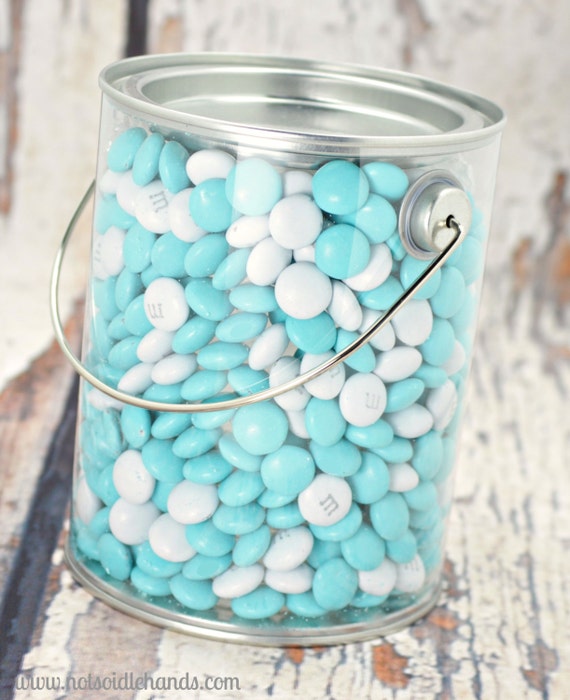 Clear Party Favor Paint Cans Favor Pails Favor by NotSoIdleHands