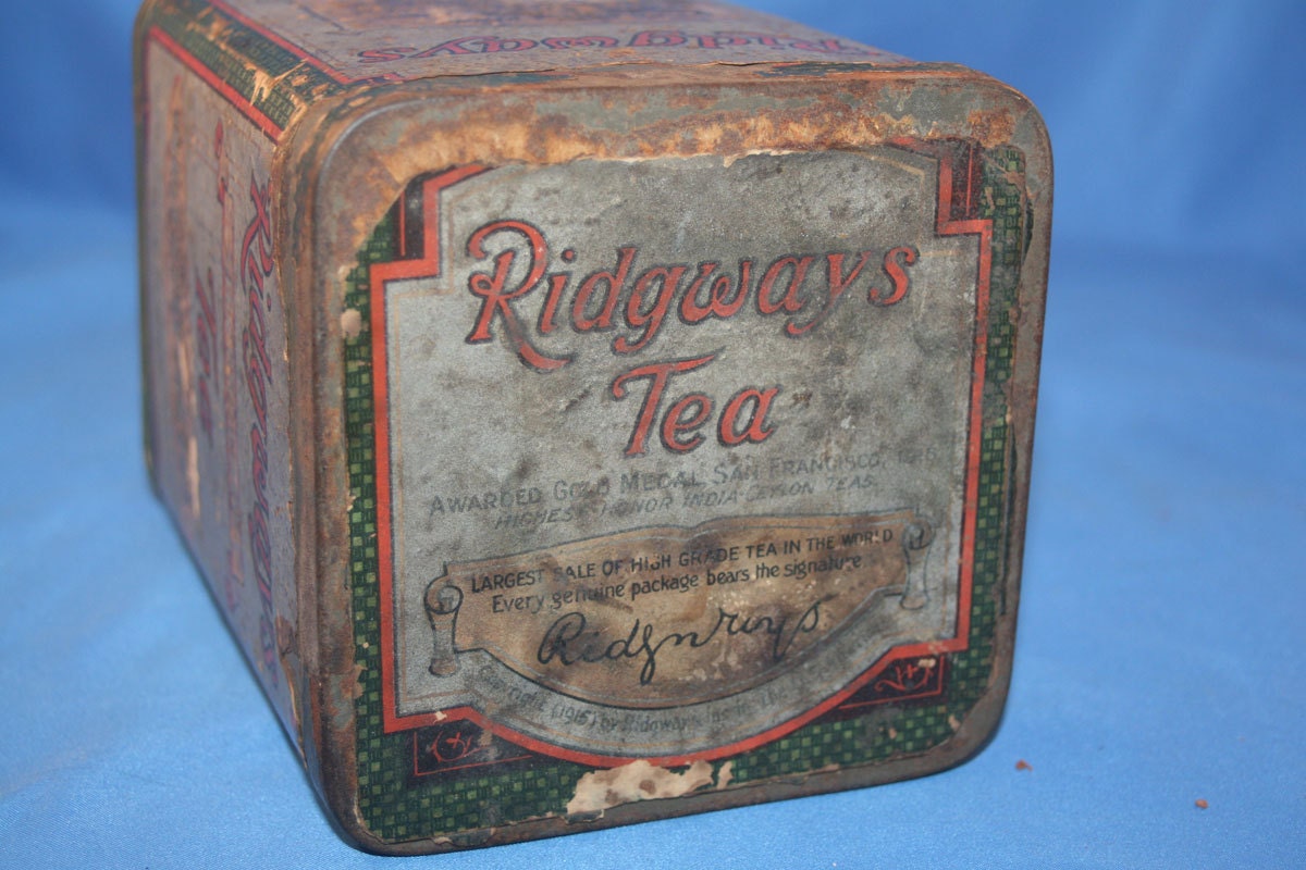 Ridgways Silver Label Tea Tin by RockandSand on Etsy