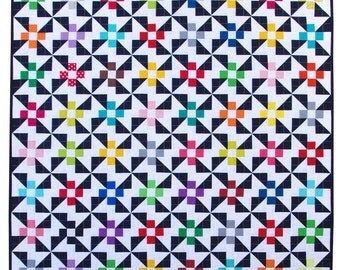 Pinwheels and Daisies Quilt Pattern (pdf file)