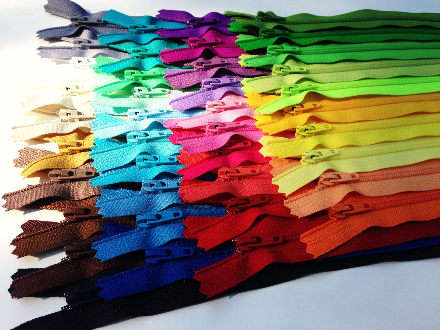 SALE 7 inch YKK dress zippers No 3 zippers nylon coil