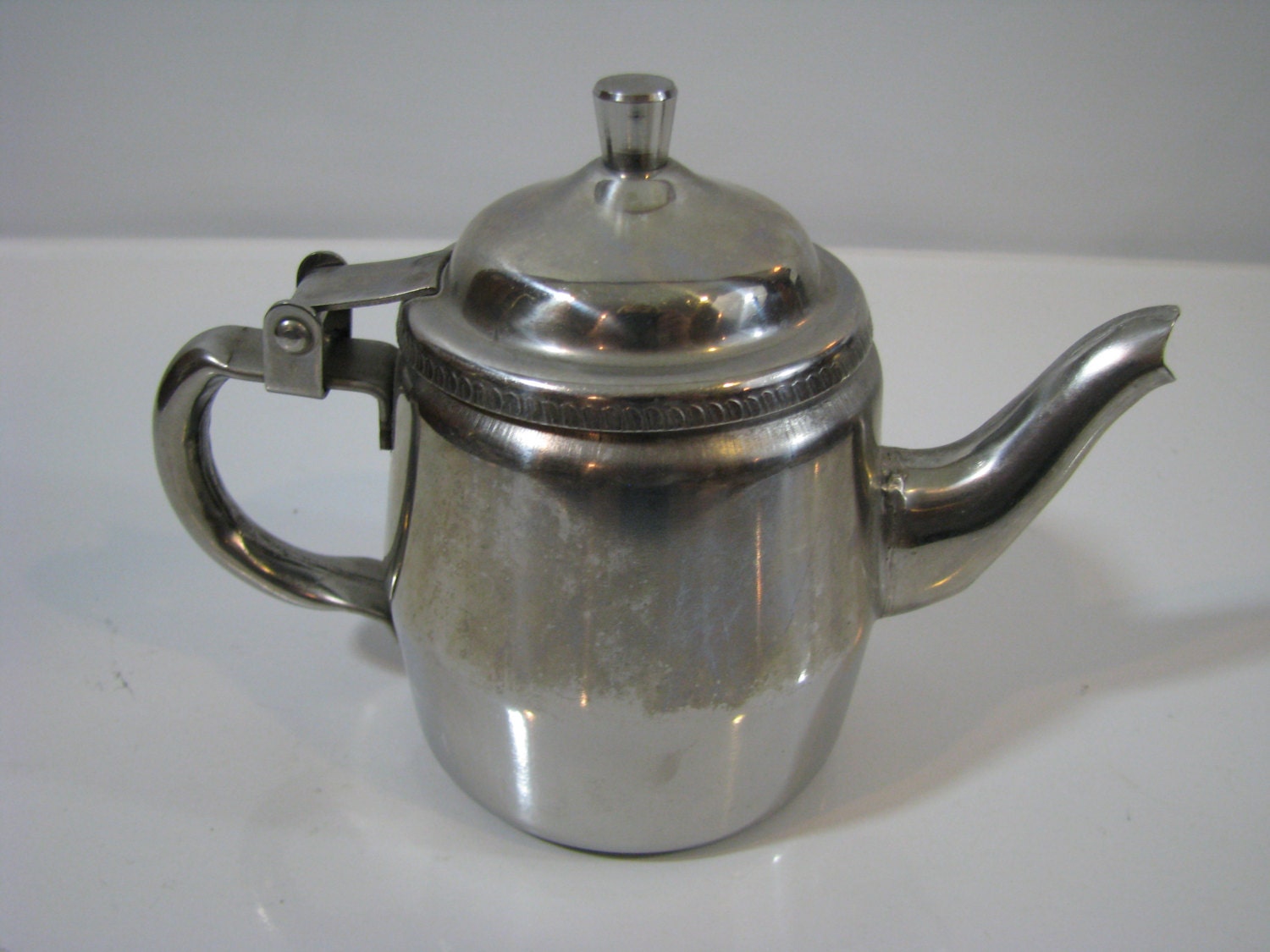 Vintage Don 188 Stainless Steel Tea Pot Creamer Attached Lid