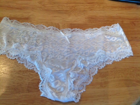 NEW MRS underwear: Lace Booty Underwear w/ Name in by ECRDesigns