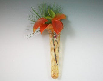 Wall Pocket - Glass Wall Vase - Wall Hung Vase - Wall Sconce
