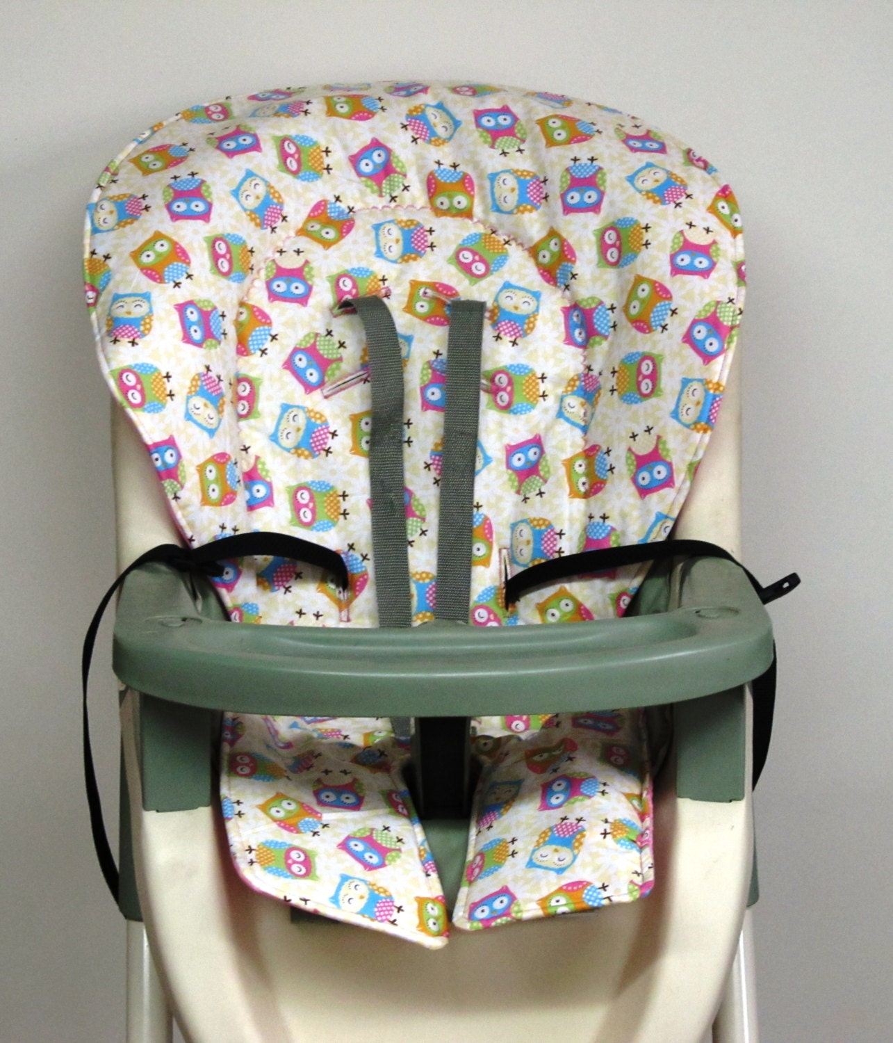 GRACO high chair cover pad replacement girly owls