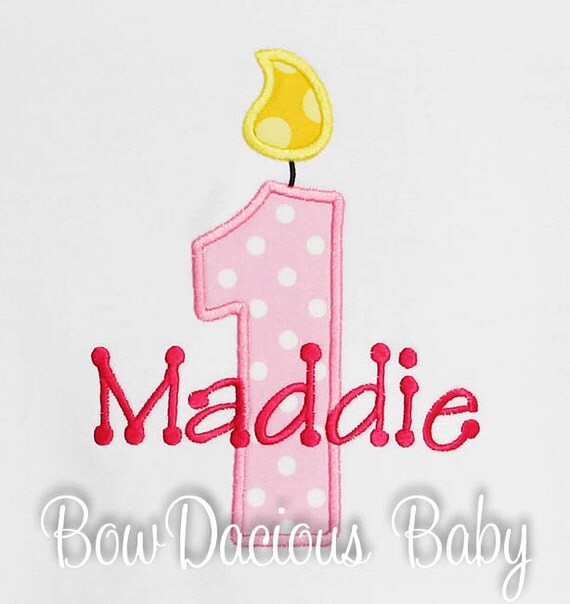 Personalized Candle Birthday Shirt, Monogrammed, Custom, Girls Birthday Shirt, Tank,Bodysuit,Romper,Sizes 3 months up to 12 years,Gift Il_570xn