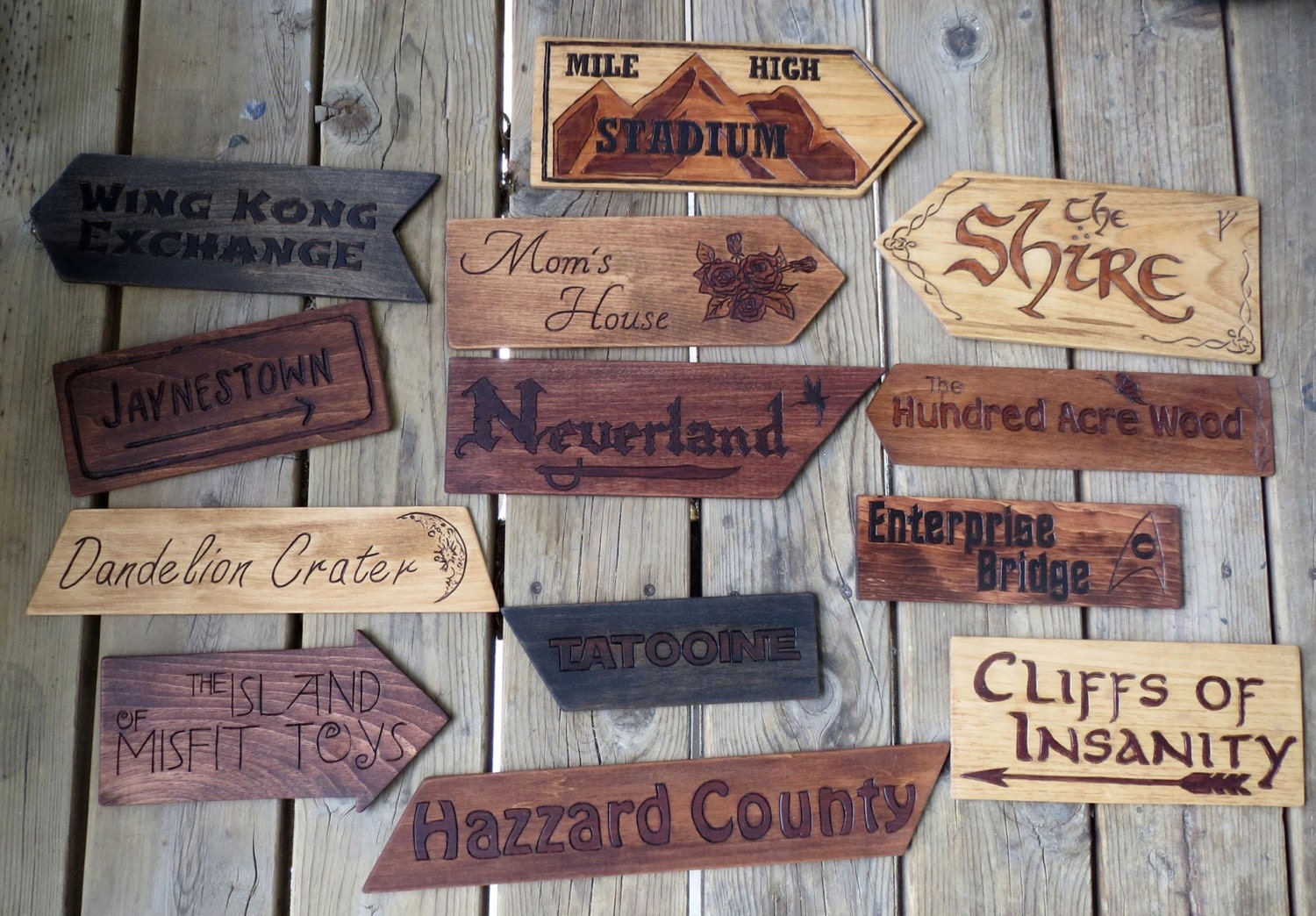 Signs Only-No Post Fictional Places Sign Post Signs