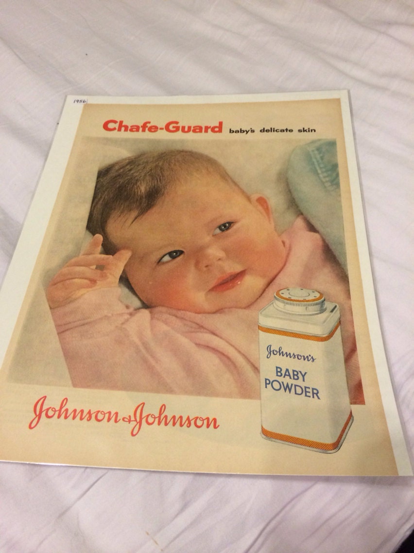 Johnson & Johnson Baby Powder ad circa 1956