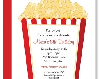 Popular items for popcorn birthday on Etsy