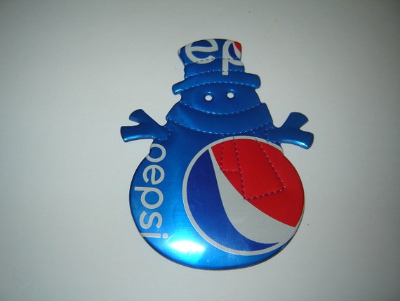 snowman christmas ornament recycled soda can art snowman made snowman christmas ornament recycled soda can art snowman made
