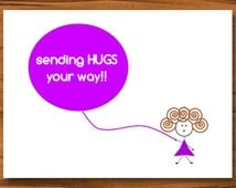 Popular items for sending a hug on Etsy