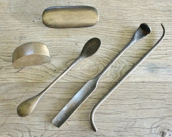 tools sculpting antique brass clay