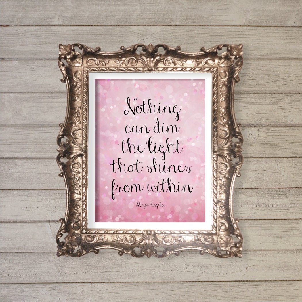 Maya Angelou Quote Wall Art Printable Instant Download