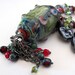 ALIEN unique jewelry statement necklace art jewelry lampwork necklace odd jewelry unusual jewelry sci fi lampwork jewelry