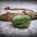 The Absinthe Crystal Cove. Green Druzy Agate necklace.