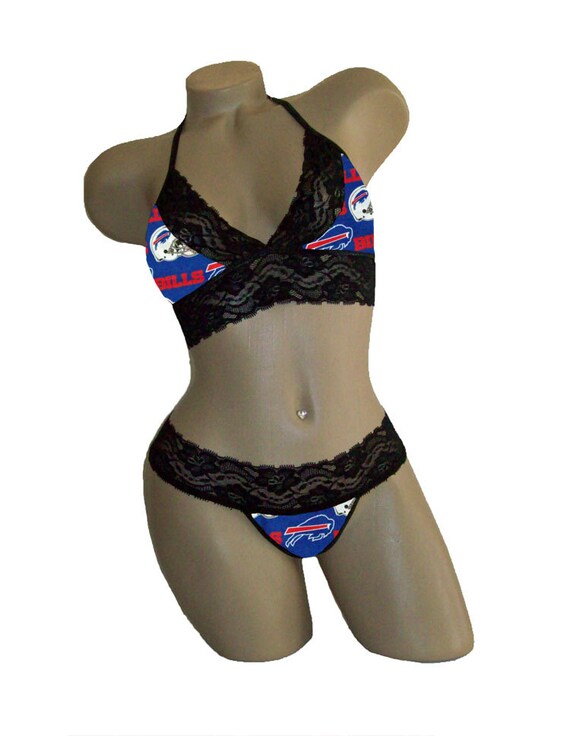 Sexy Buffalo Bills Nfl Lingerie Black Lace Cami Bralette Style