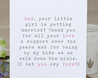 Father of The Bride Card