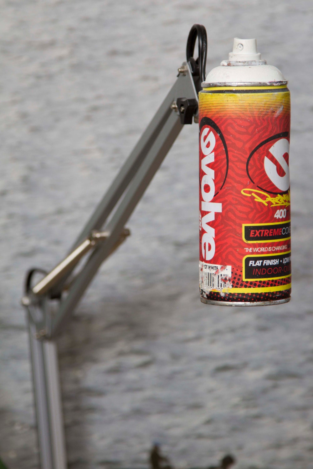 Tall Spray Paint Swivel Arm Architect Lamp by WeaselWrks on Etsy