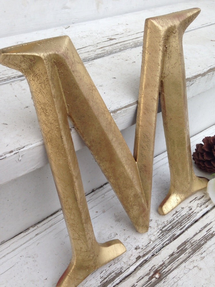 Wall Decor Large Letter Shabby Chic Wall Decor by LaBellasCottage