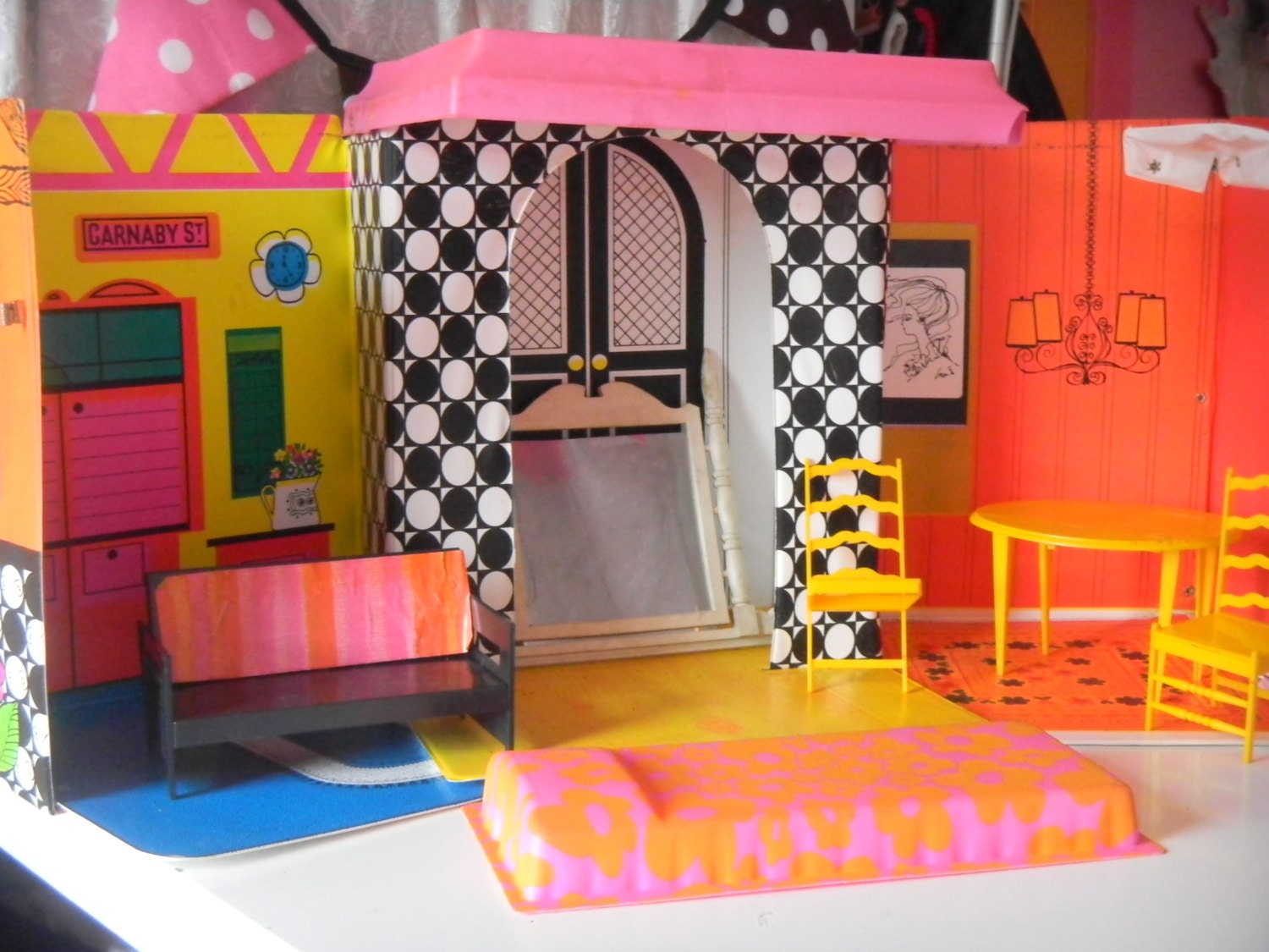 Vintage 1968 BARBIE Family House MATTEL by aPEACEofCLOTHING