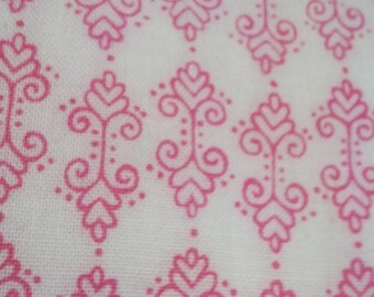Heart Curly, Meadow Friends, Deb Strain, Moda, Pink, White, 19484 11