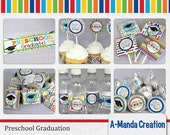 Preschool Graduation Printable Gift and Party Bundle, includes 10 different products Il_170x135