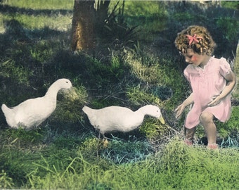 Come, Duckies Hand Tinted Photo Print