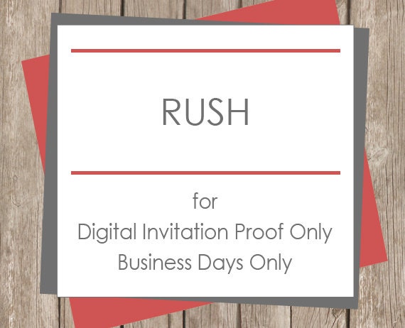 Rush my Digital Invitation Proof (Not for Printed Invitation) Il_570xn