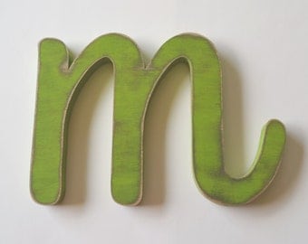Letter M - wooden letter - 8 inch letter