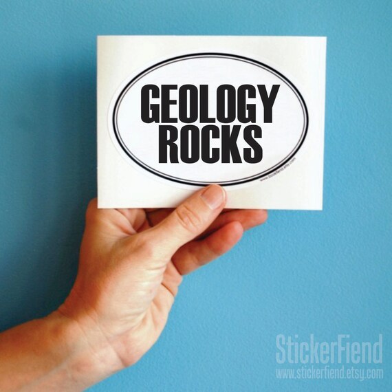 Geology Rocks Oval Bumper Sticker