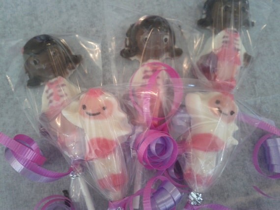 12 Doc Mc Stuffins and Lambie Chocolate Lollipop Favor Il_570xn
