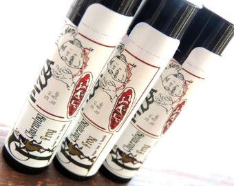 PIZZA BALM, OOOOH Pizza Lip Balm, Moisturizing Unsweetened Natural, Yummy, Handmade