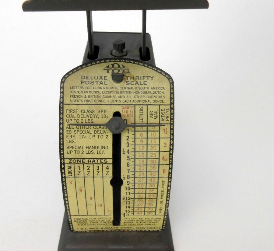 Vintage I.D.L Delux Thrifty Postal Scale vintage postal scale