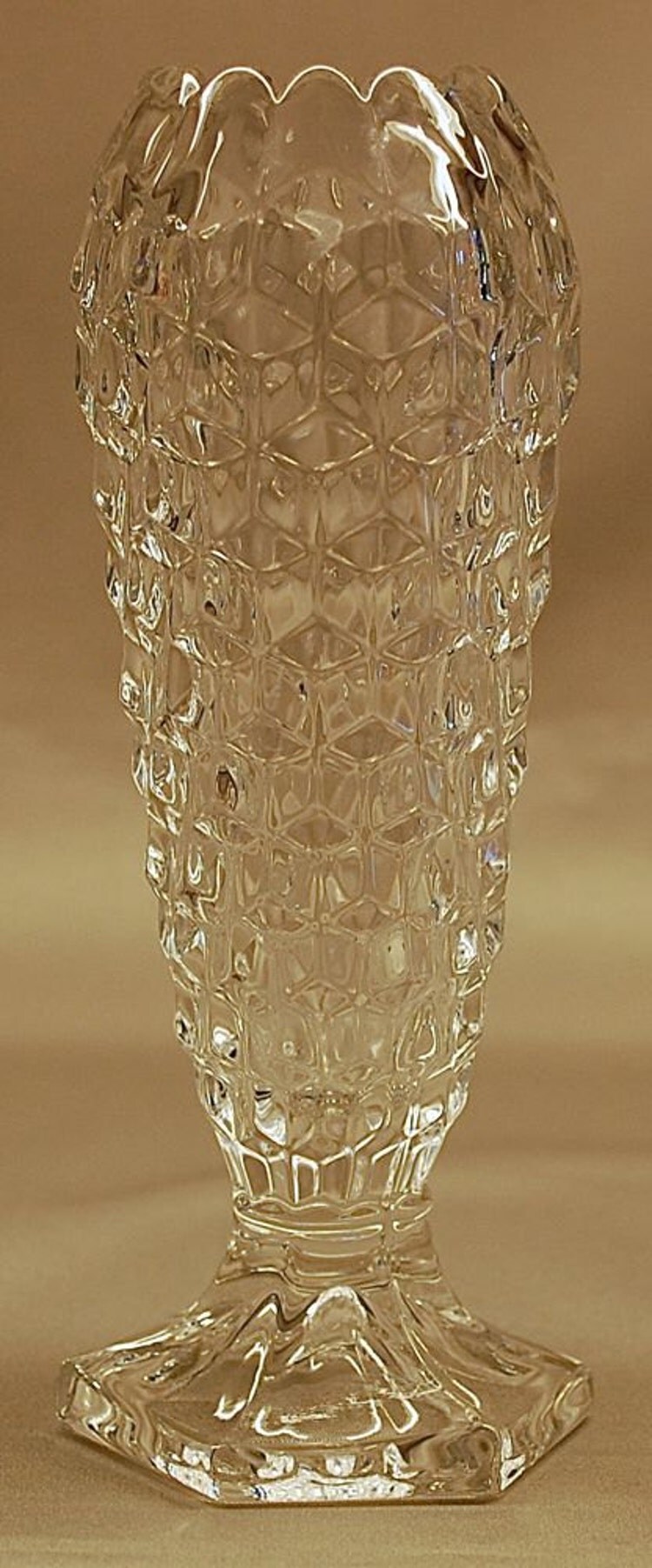 Fostoria American Crystal 6 Inch Cupped Bud Vase Ca By Edandjudys 1037