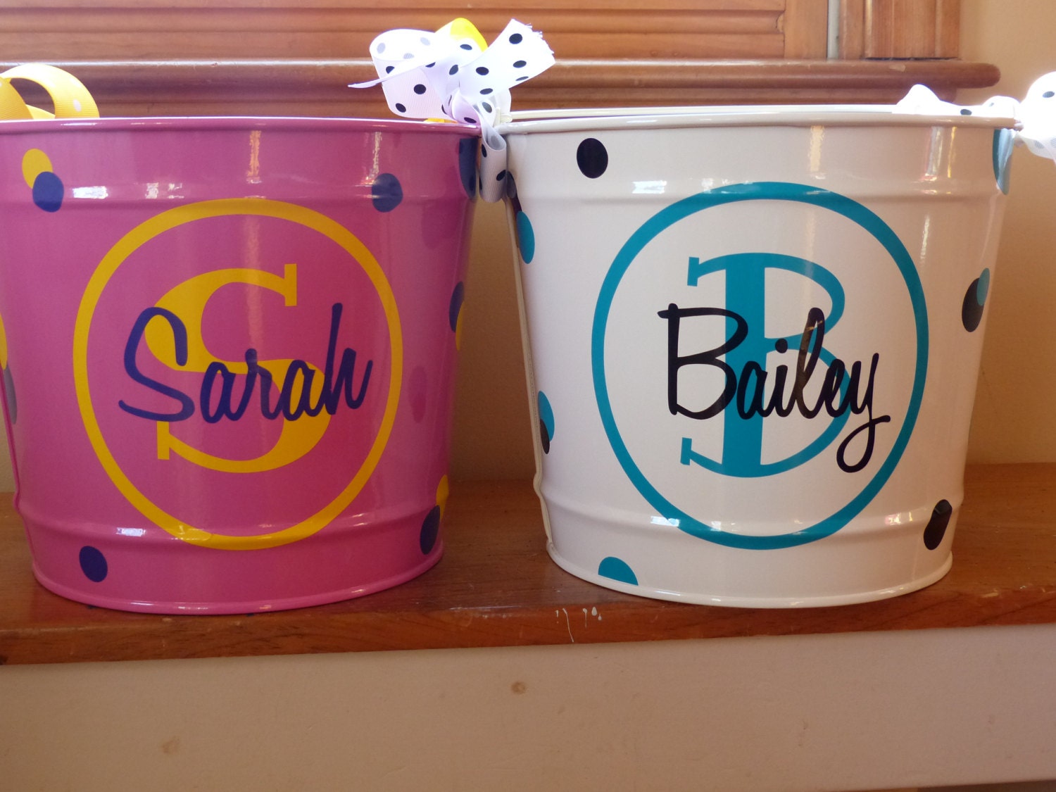 Personalized Easter Bucket, Easter Basket,  10 quart with handle  10 quart