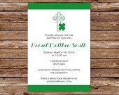 DIY Printable Irish, Celtic, St. Patrick's Day Dedication, Christening, or Baptism Invitation Il_170x135