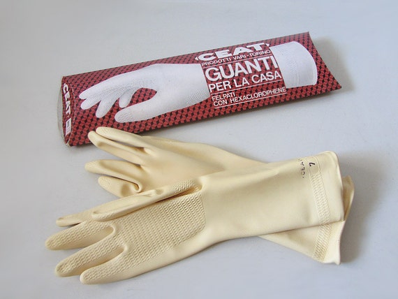 Vintage Italian Rubber Gloves