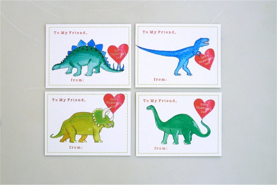 dinosaur sketch valentines day cards