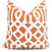 Kelly Wearstler Mandarin Imperial Trellis Pillow Covers Square, Eurosham or Lumbar Pillow, Throw Pillow, Toss Pillow
