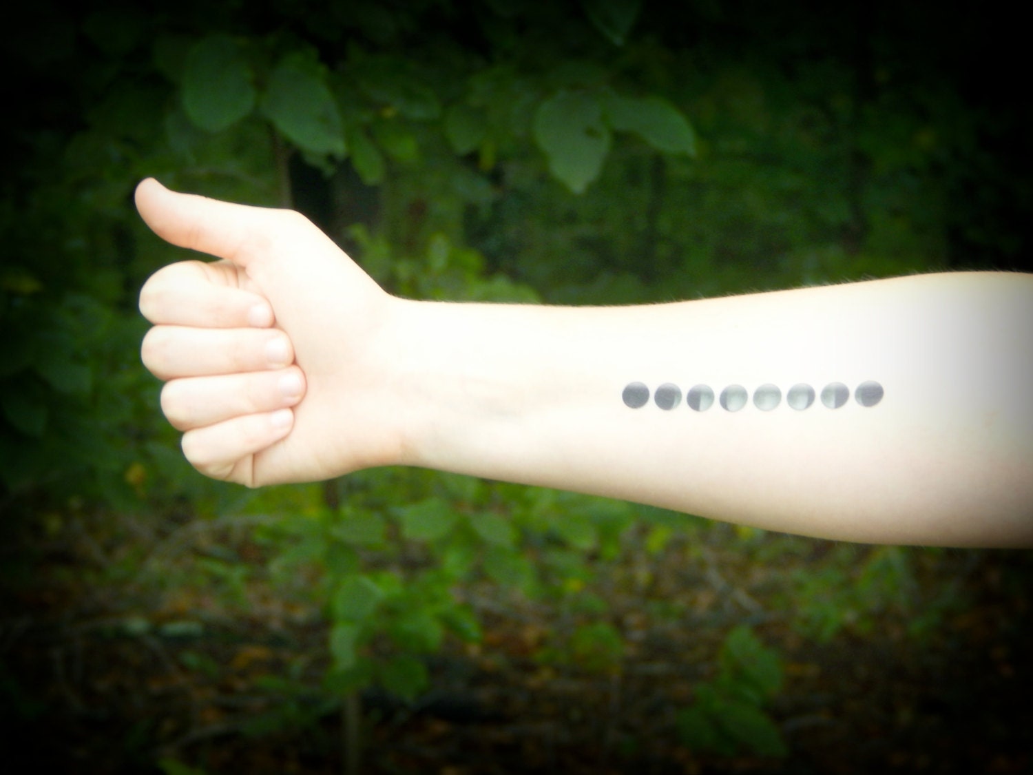 Moon Phases Tattoo Temporary Tattoo Astronomy Tattoo