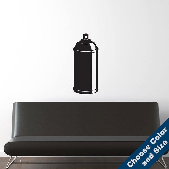Spray Paint Can Wall Decal Vinyl Sticker Free Shipping