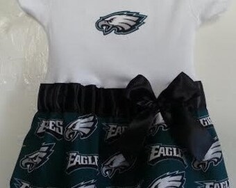 Philadelphia Eagles inspired baby girl outfit